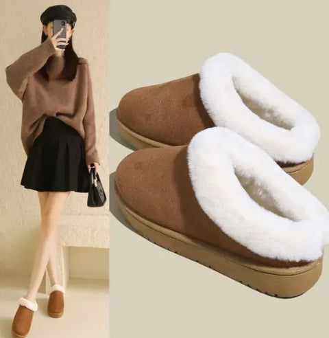 Plus Size Cotton Winter Loafers