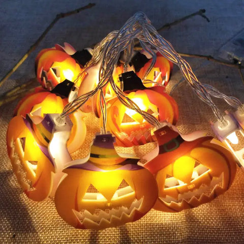 Halloween Festive Pumpkin LED String Lights